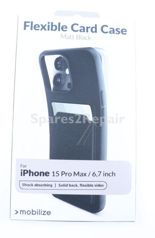 Mobilize Leather Bag Gsm - 28902 Mobilize Rubber Gelly Card Case Apple Iphone 15 Pro Max Matte Black