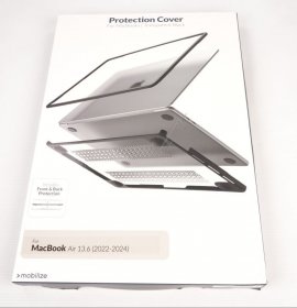 Mobilize Leather Bag Gsm - 80019 Mobilize Protective Cover For Apple Macbook Air (2022-2024) Transparent Black