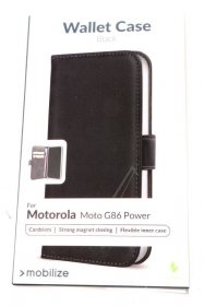 Mobilize Leather Bag Gsm - 81769 Mobilize Classic Gelly Wallet Book Case Motorola Moto G86 Power Black