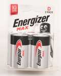 Energizer D Alkaline Batteries - Lr20 E302306808 Max Mono (d) Chp 2 Pieces