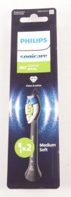 Philips Tooth Brush - 881606288010 Hx6062-88 Sonicare W2 Optimal White Toothbrush Head 2-pack Black