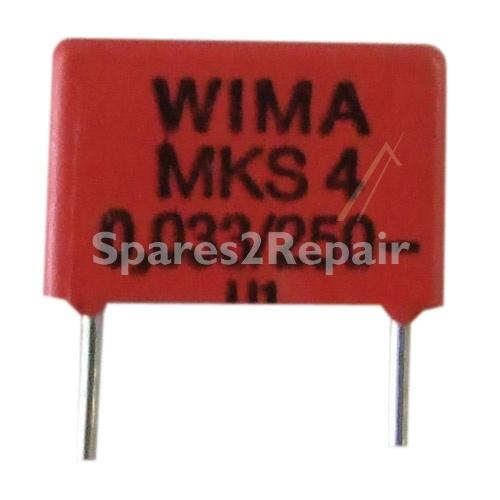 Wima Mks4 Pulse Capacitor - 0 033uf-250v Mks4f023303c00kssd Mks4 Metal Capacitor Rm10 -rohs-