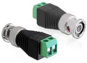 Delock Bnc-adapter - Adapter Bnc Male > Terminal Block 2 Pin