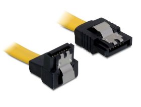 Delock Pc S-ata Cable - Cable Sata 6 Gb-s Male Straight > Sata Male Downwards Angled