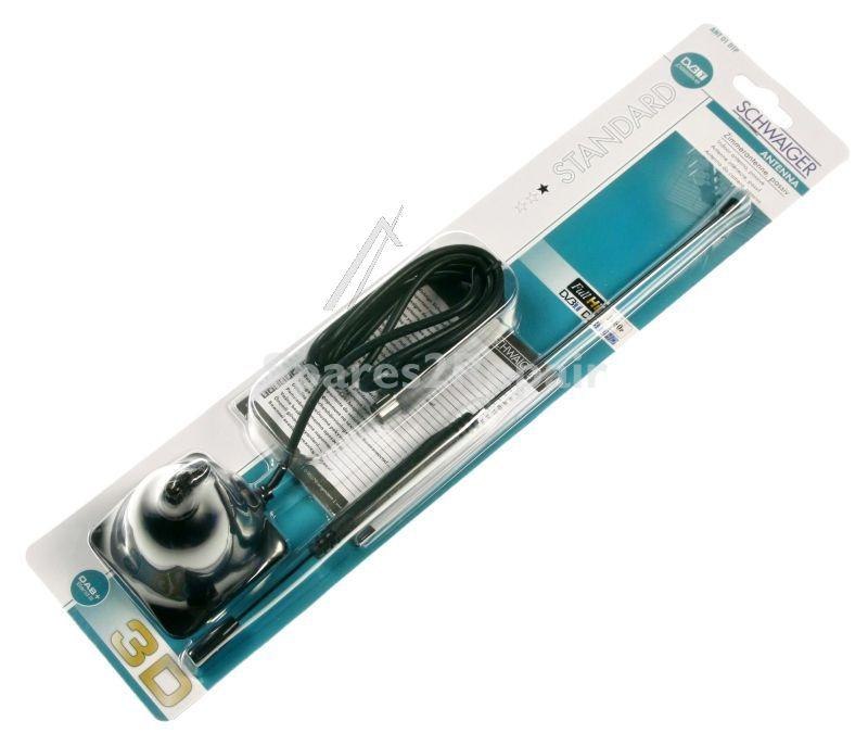 Schwaiger Dvbt-antennas Inside - Dvb-t-stabantenne: Passiv-innenbereich, Schwarz