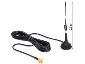 Delock Gsm Aerial - Gsm - Umts Antenna Sma 3 Dbi Omnidirectional With Magnetical