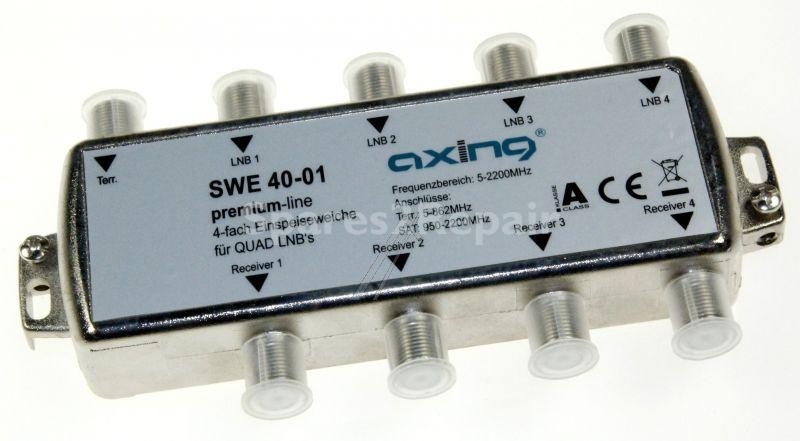 Axing Antenna Splitter Sat/terrestri - Swe 40-01 Antenna Splitter, 4x Sat + 1x Terr.