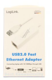 Logilink Usb Network Adapter - Ua0144b Fast Ethernet Usb 2 0 To Rj45 Adaptor