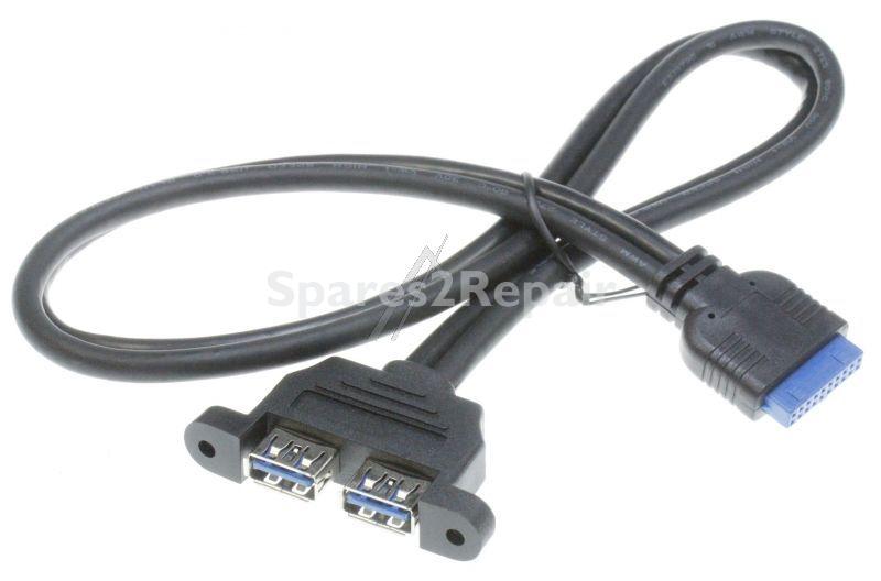 Delock Usb-connector - Cable Usb 3.0 Pin Header Female > 2 X Usb 3.0-a Female Paral