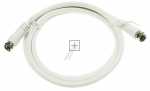 Com White Sat Connecting Cable - F-cable, White Sat Connecting, 1.5m Class A, Straight