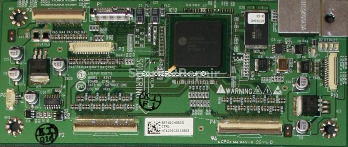 LG 42PX3RV-ZA - CTRL - 42V7 CTRL_IN - 6870QCE120C - PDP 050715