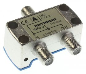 Kathrein Antenna Splitter Sat/terrestri - Wfs 31 Fernspeise-weiche 5-2400 Mhz F-connectoren