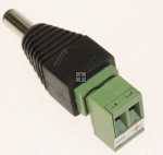 Delock Cable/plugs/adapter - Adapter Dc 2.5 X 5.5 Mm Male > Terminal Block 2 Pin 2-part