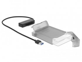 Delock Hard Drive Enclosure 3,5" - Usb Type-a To Sata Converter With 3.5″ Protection Cover