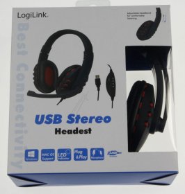 Logilink Pc Headset - Stereo-headset, Usb