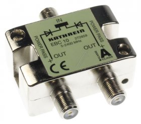 Kathrein Aerial Distributor 2-way - Ebc 10 2 Way F Splitter 5-2400 Mhz A Class