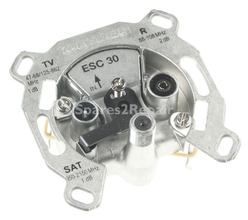 Kathrein Aerial Outlet Sockets - Esc 30 Sat-einzelanschlussdose 3-loch