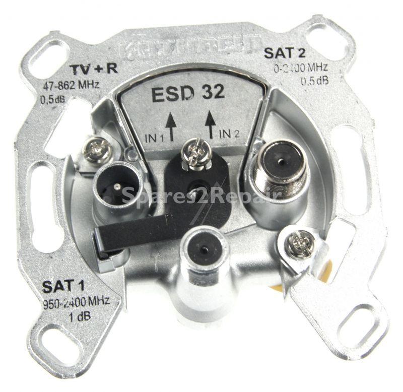 Kathrein Aerial Outlet Sockets - Esd 32 Sat-einzelanschlussdose 3-loch