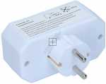 VIVANCO 3-Way Euro Adapter A3 W SCHUKO-ADAPTOR, 1XSCHUKO -> 2XEURO+1SCHUKO, HVID 17462