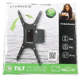 Vivanco TV Wall Mount - BTI 6020 - 37973 - Up to 43" 25kg - VESA 75-200