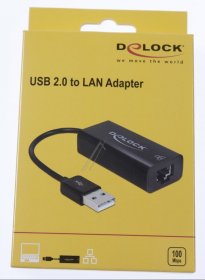 Delock Usb Network Adapter - 62595 Adapter Usb 2 0 > Lan 10-100mb-s
