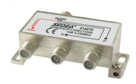 2 Way Aerial Splitter - DÉrivateur À Pertes ÉtagÉes 2 DÉrivations -10db