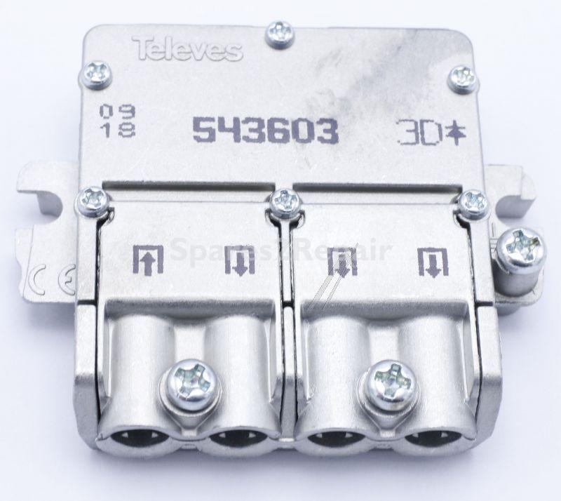 Televes 3 Way Splitter Sat/terr/wb - Mini-rÉpart. 5...2400mhz Easyf 3d 8,5-7,5db