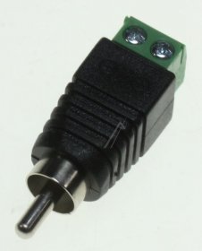 Delock Cable/plugs/adapter - Adapter Suitable For Rca Male > Terminal Block 2 Pin