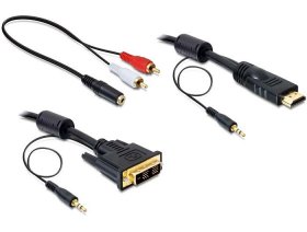 Delock Dvi Cable - Cable Dvi - Hdmi + Sound Male-male 2 M