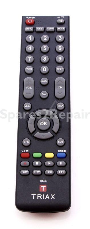 Triax Ir-remote Control - Rg 40 Fernbedienung Fur S-hd10 Plus, S-hd 11, S-hd 100-100 Ci+, S-100 Ci+, S-hd 800