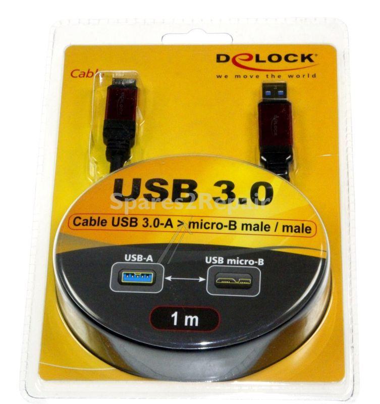 Delock Usb-connector - Cable Usb 3.0-a > Micro-b Male - Male 1 M Premium