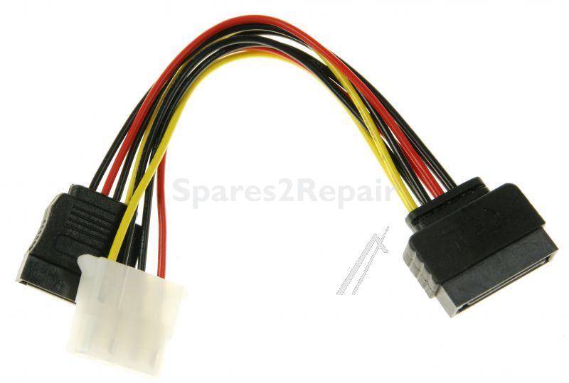 Delock Internal Power Supply Cable - Cable Power Sata 15 Pin Male > Molex 4 Pin Female + Sata 15