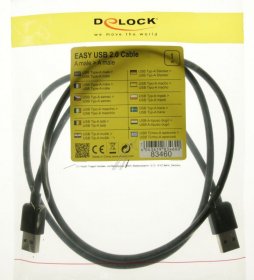 Delock Usb-connector - Cable Easy-usb 2.0-a Male > Male 1 M
