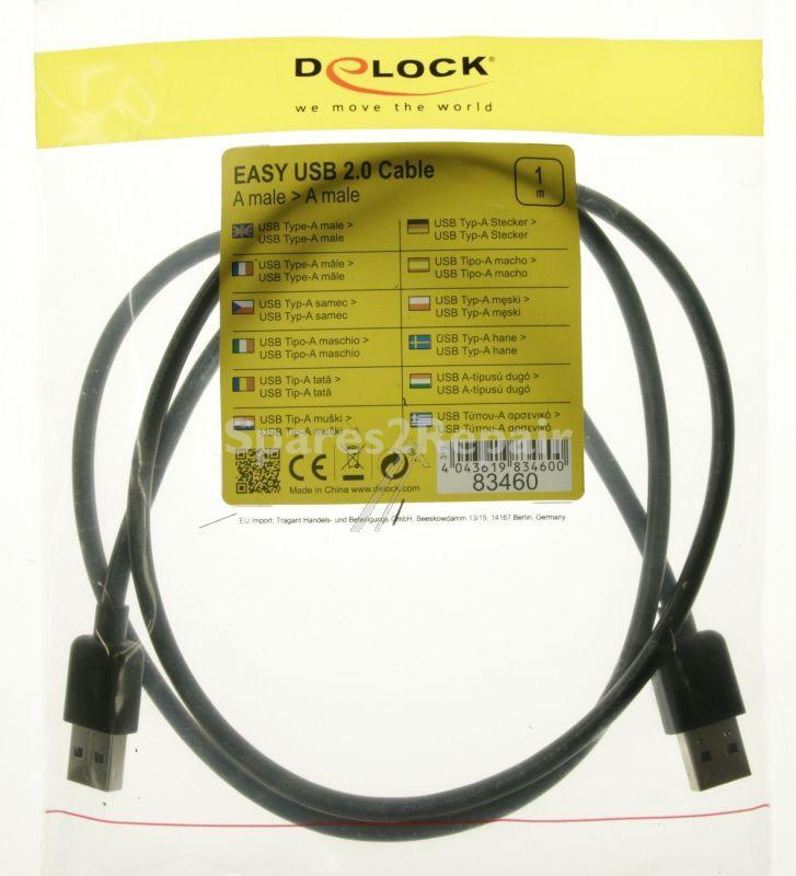 Delock Usb-connector - Cable Easy-usb 2.0-a Male > Male 1 M