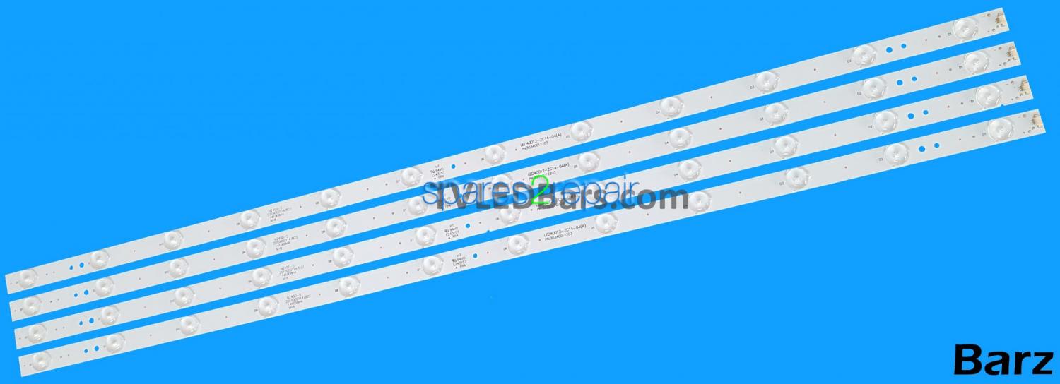 Barz LED Backlight Array JVC LT-40C550 LT-40C551 LED40D12 4pcs