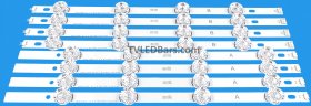 Barz LED Backlight Array LG 40LF630V 40" DRT4.0 HC400DUN-VCKN1 8pcs