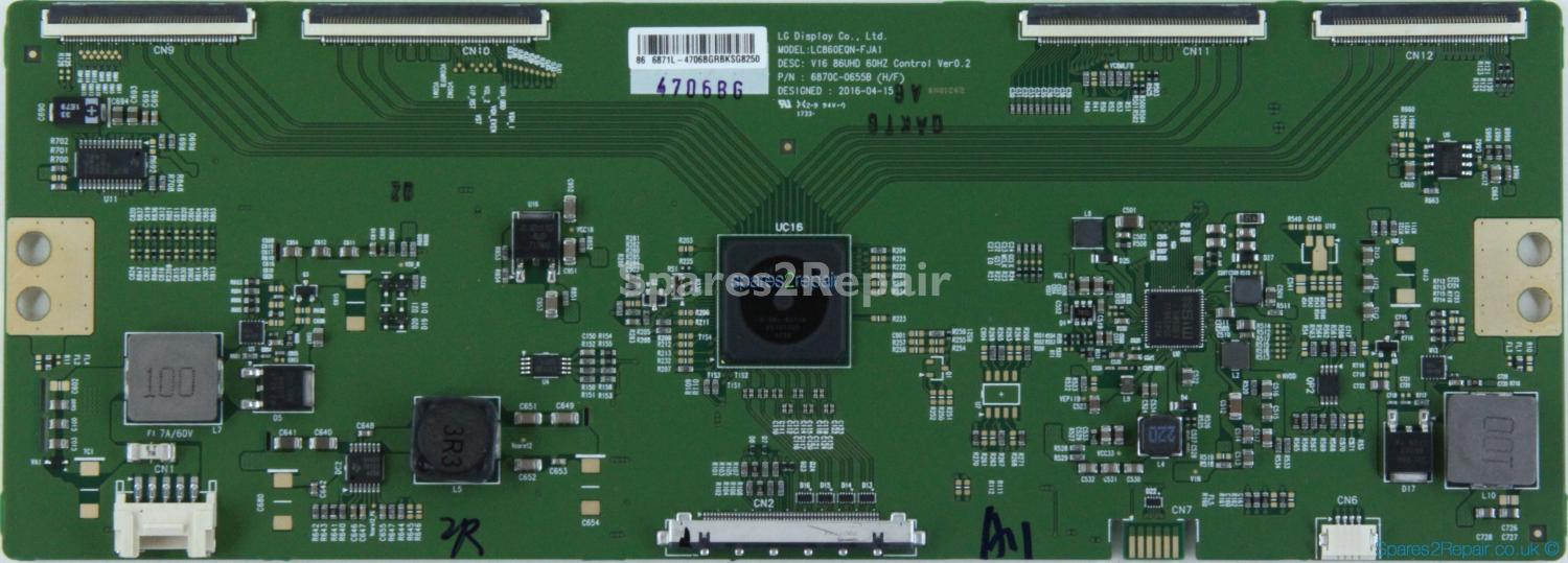 CTOUCH CLAP-86UHDA5 - T-Con - 6871L-4706B - 6870C-0655B - LC860EQN-FJA1 - V16 86UHD 60HZ Control Ver0.2