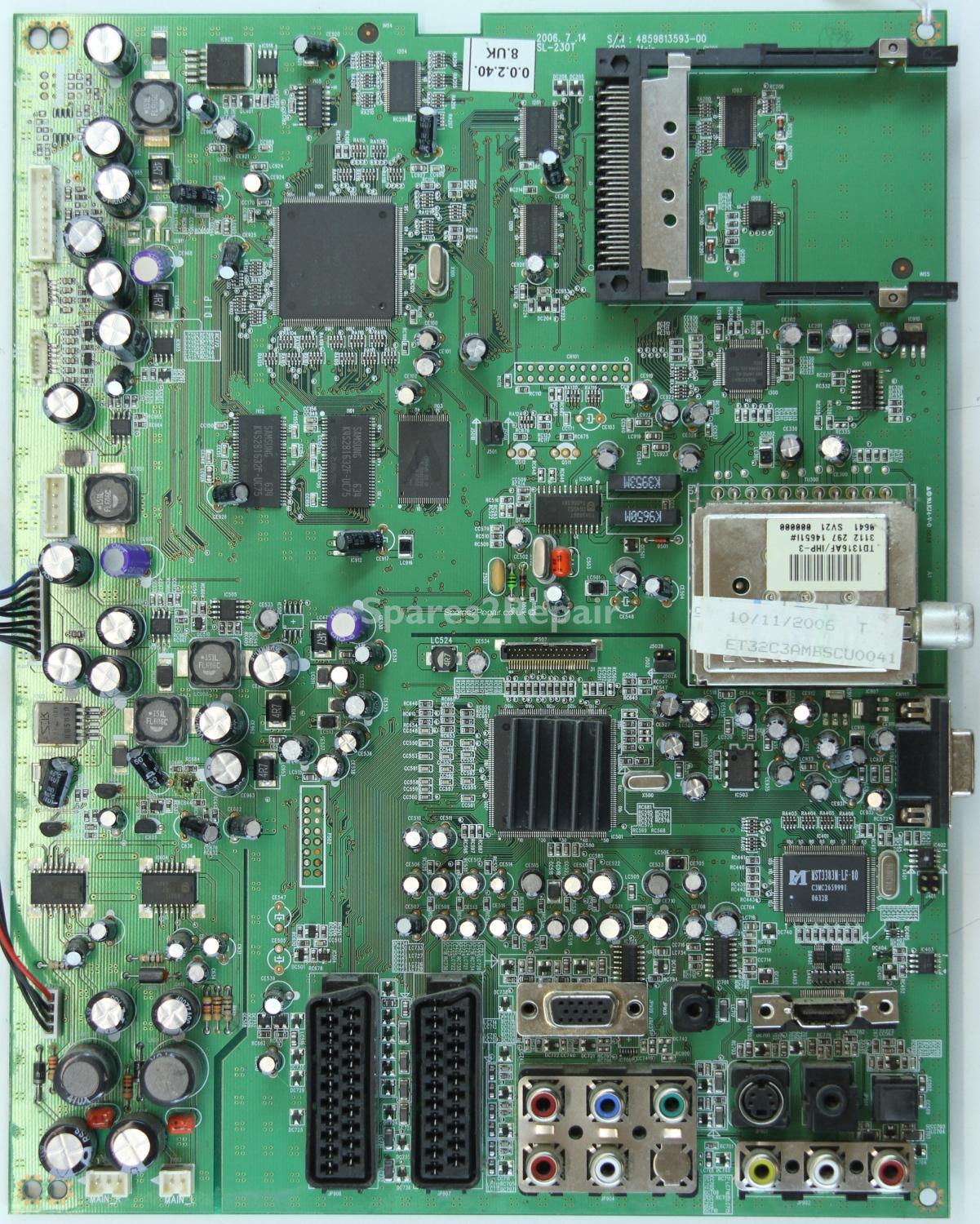 Daewoo DLT-32C2 - Main AV - SL-230T- 4859813593-00 - PCB: Main