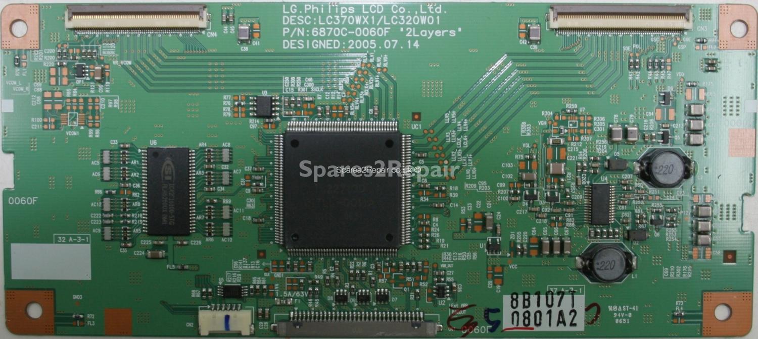 Hitachi 37LD8500 - LVDS - 6870C-0060F - 37 A-3-1 - LC370WX1 - LC320W01