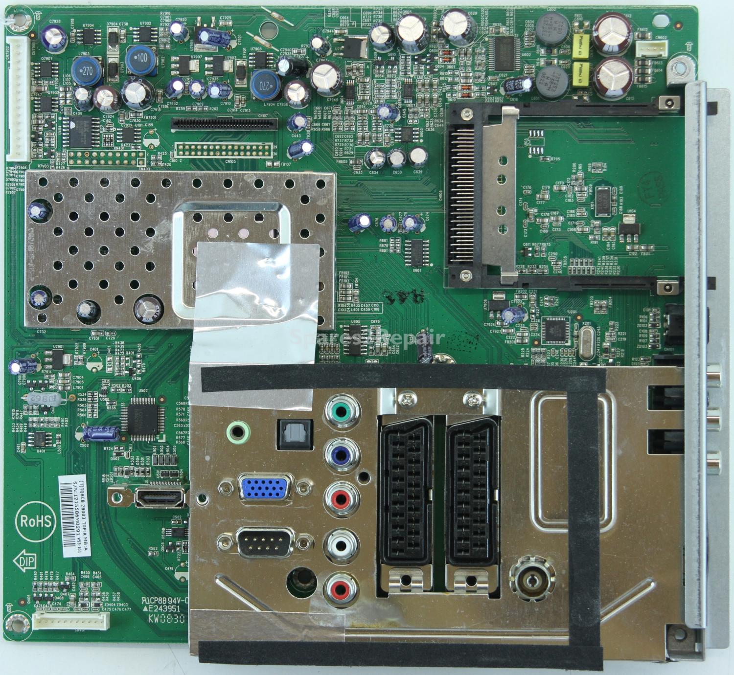 Hitachi 26LD4550U - Main AV - 715T3009-2 - Ver:A - TQ8CB 2B003 - V53-101