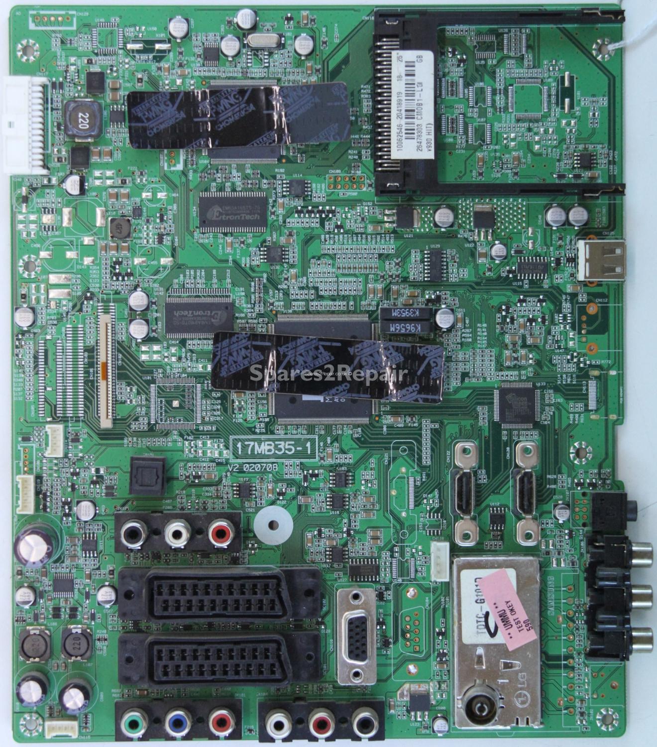 Hitachi L26HP03U - Main AV - 17MB35-1 - 20418919 V2 - 020708