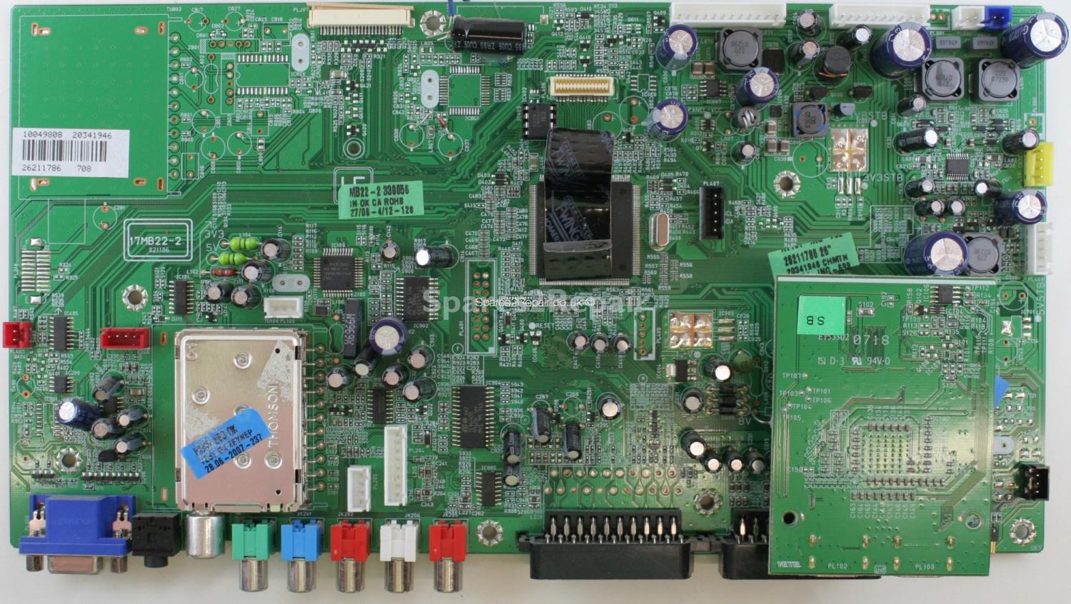 Hitachi L26H01U - Main AV - 17MB22-2 - 021106 - 20341946 - 17DB22Z-1 - 201206 - 20310307