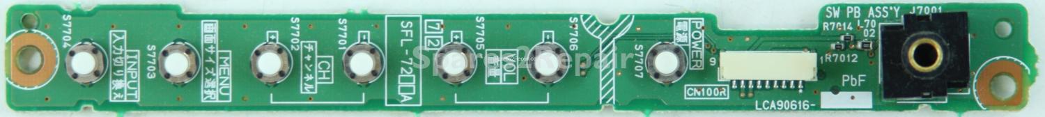 JVC LT-32DX7BJ - Buttons - LCA90616 - LCB90616 -001B (Without Plastics)