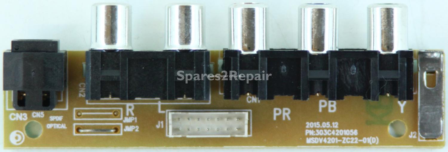 JVC LT-49C550 - Side AV - MSDV4201-ZC22-01(D) - 303C4201056
