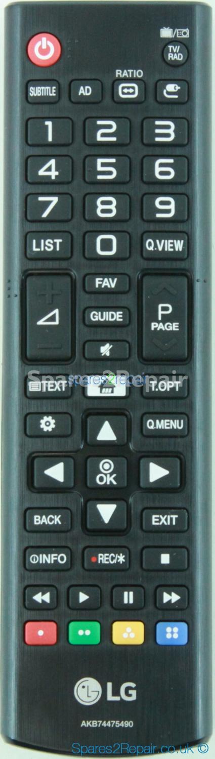 LG AKB74475490 Remote Control (Genuine) (New)