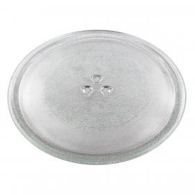 Universal Microwave Turntable Glass Plate with 3 Fixers (255mm)