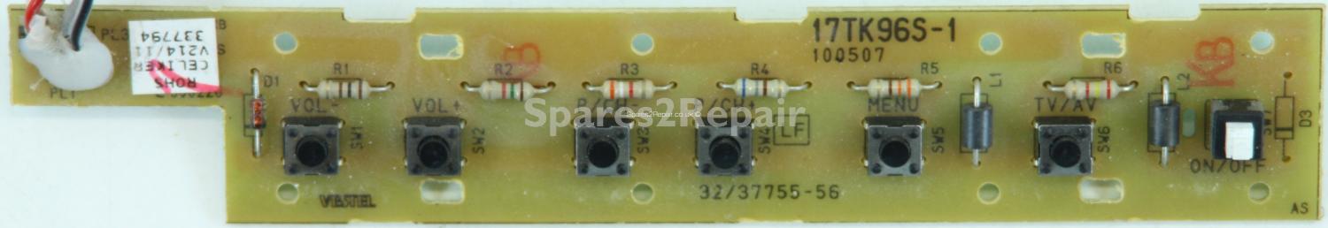 Onn LE32LCD0802ID - Buttons - 17TK96S-1 - 100507