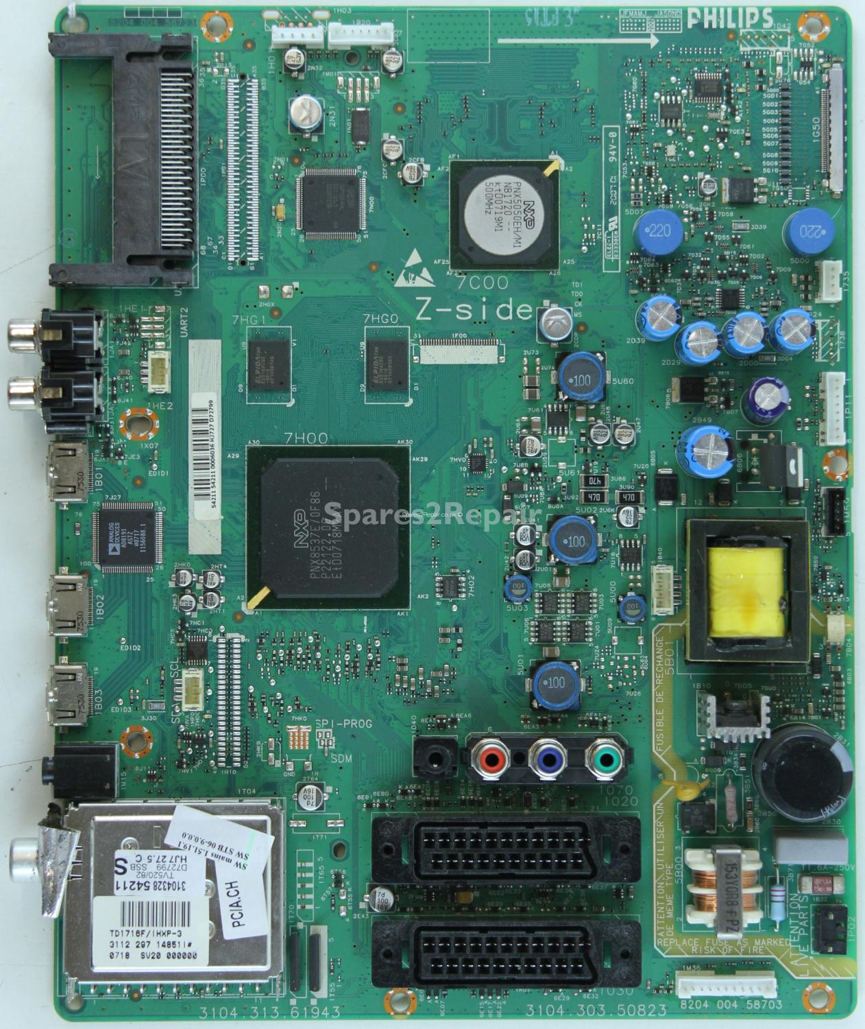 Philips 32PFL9632D/10 - Main AV - 3104.313.61943 - 3104.303.50823 - 8204 004 58703 - 8204 004 58773