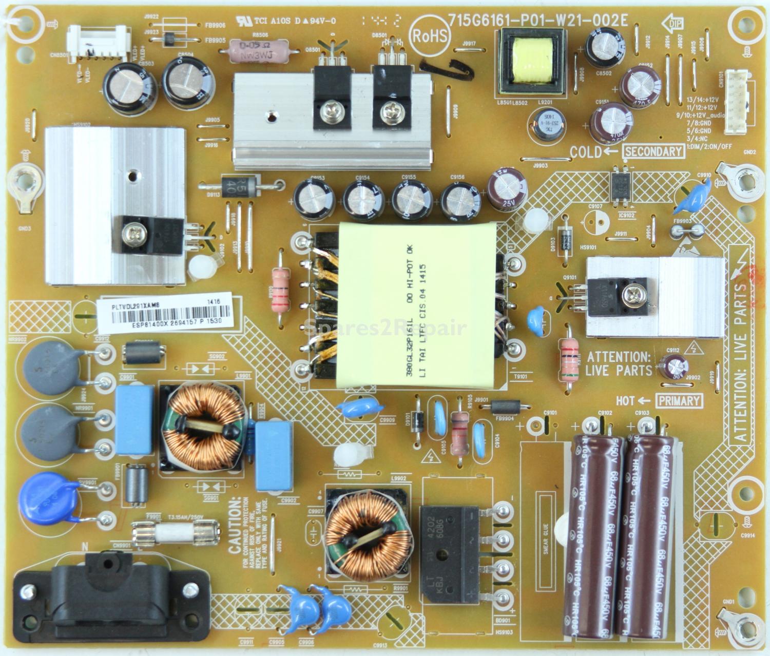 Philips 32PFS5709/12 - Power Supply - PLTVDL291XAM8 - 715G6161-P01-W21-002E