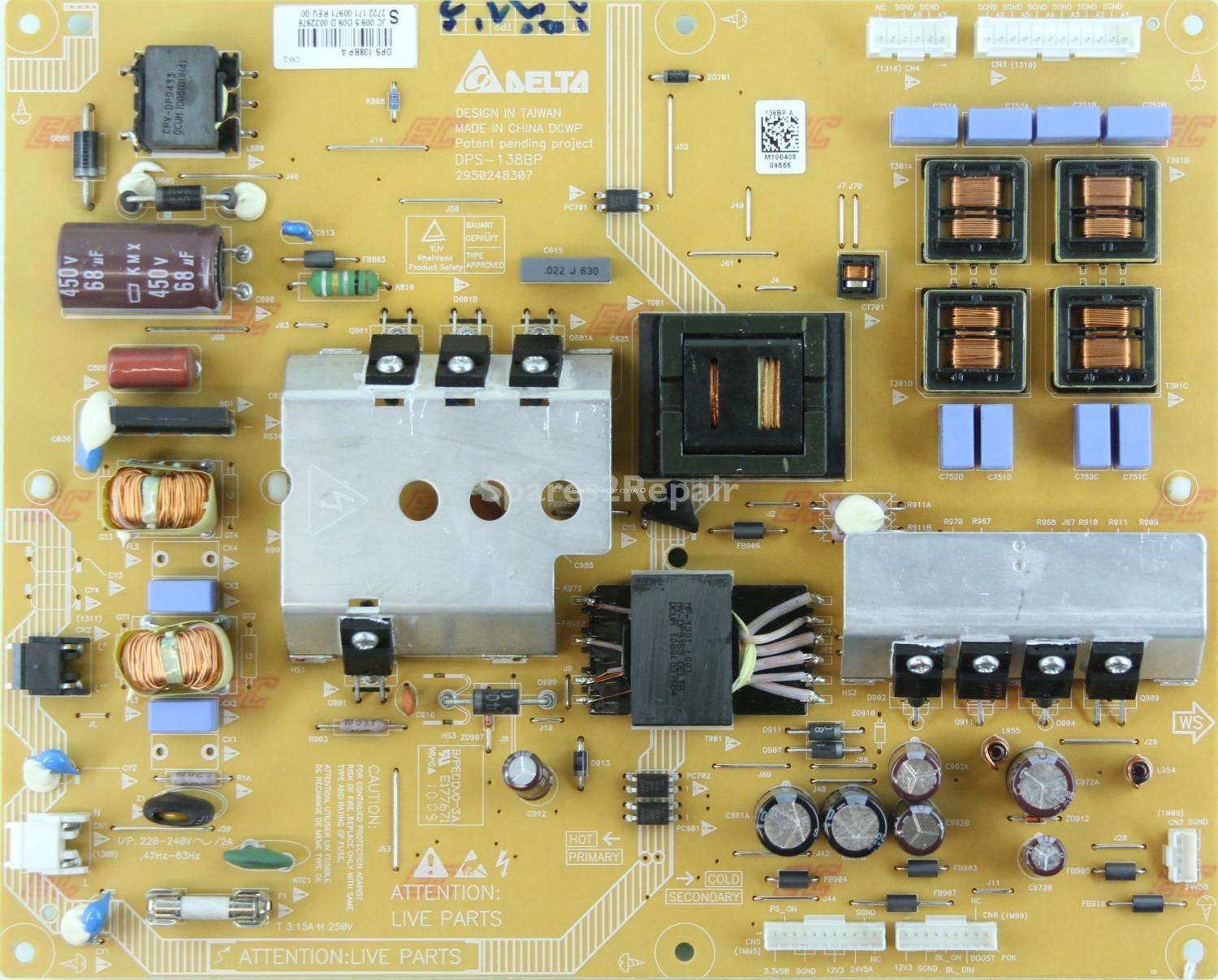 Philips 32PFL5605H - Power Supply - DPS-138BPA - 2722 171 00971 - REV:00 - 2950248307